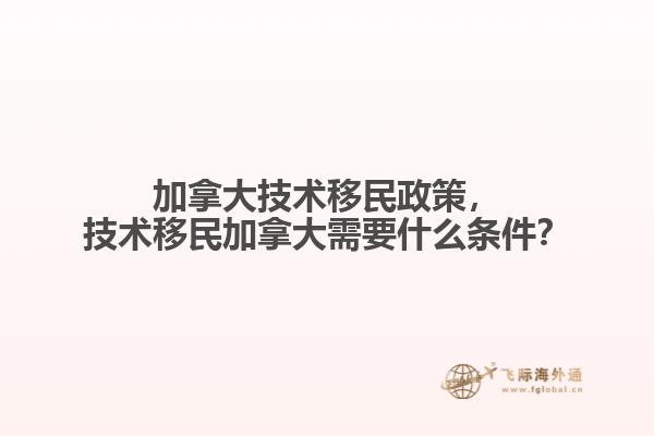 加拿大技術(shù)移民政策，技術(shù)移民加拿大需要什么條件？