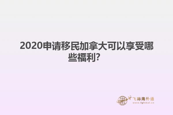 2020申請(qǐng)移民加拿大可以享受哪些福利？