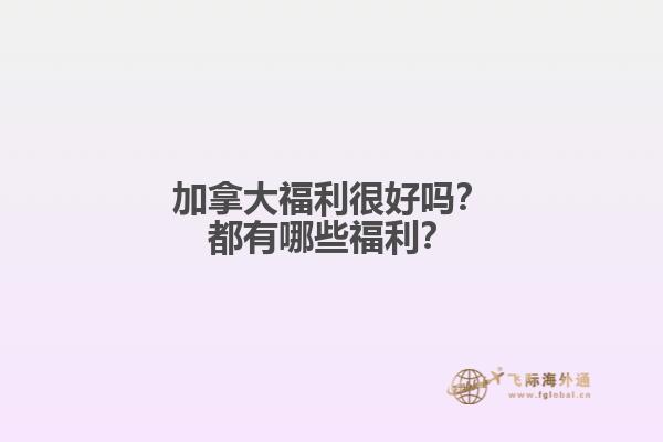 加拿大福利很好嗎？都有哪些福利？