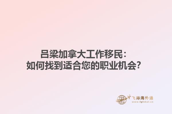 呂梁加拿大工作移民：如何找到適合您的職業(yè)機會？