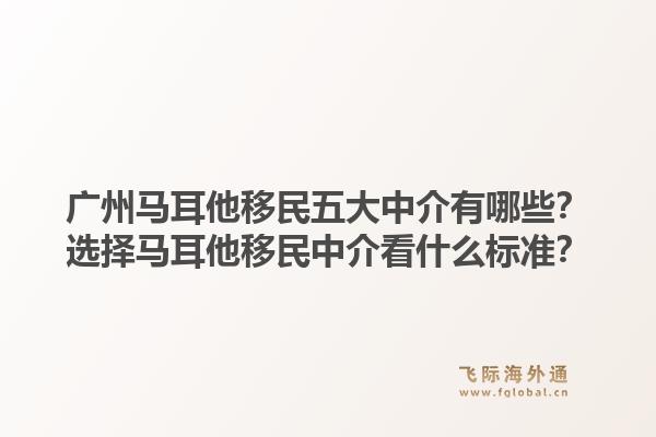 廣州馬耳他移民五大中介有哪些？選擇馬耳他移民中介看什么標(biāo)準(zhǔn)？