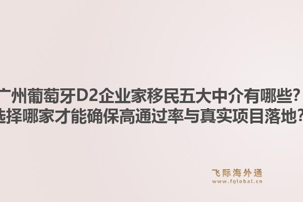 廣州葡萄牙D2企業(yè)家移民五大中介有哪些？選擇哪家才能確保高通過(guò)率與真實(shí)項(xiàng)目落地？